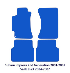 Dywaniki welurowe linia Exclusive do Subaru Impreza 2002-2007 & Saab 9 - 2X 2004-2007 - Czarne Exclusive
