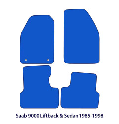 Dywaniki welurowe linia Exclusive do Saab 9000 - 1985-1998 - Liftback, Sedan - Czarne Exclusive