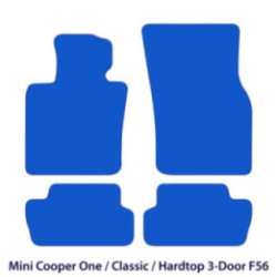 Dywaniki welurowe do Mini Cooper One / Classic / Hardtop 2-drzwiowe  2013-2024 - F56 - Czarne