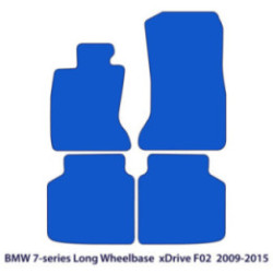 Dywaniki welurowe do BMW Serii 7 - 2008-2015 xDrive - długi rozstaw osi F02 - Black
