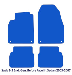 Dywaniki welurowe linia Exclusive do Saab 9 - 3 - 2003-2007 - Sedan & Wagon - Czarne Exclusive