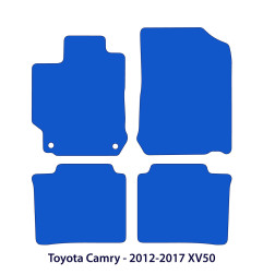 Dywaniki welurowe linia Exclusive do Toyota Camry - 2012-2017 XV50 - Czarne Exclusive