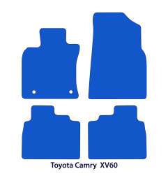 Dywaniki welurowe linia Exclusive do Toyota Camry - 2018-2023 - XV60 - Czarne Exclusive