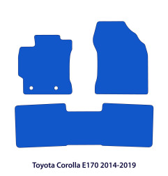 Dywaniki welurowe linia Exclusive do Toyota Corolla - 2014-2019 E170 - Czarne Exclusive