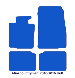 Dywaniki welurowe linia Exclusive do Mini Countryman - R60 - 2010-2016 - Czarne Exclusive