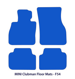 Dywaniki welurowe linia Exclusive do Mini Cooper Clubman - F54 - 2015-2024 - Czarne Exclusive