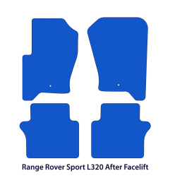 Dywaniki welurowe linia Exclusive do Range Rover Sport - L320 po liftingu - 2009-2013 - Czarne Exclusive