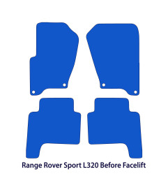 Dywaniki welurowe linia Exclusive do Range Rover Sport - L320 przed liftingiem - 2005-2008 - Czarne Exclusive
