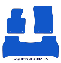 Dywaniki welurowe linia Exclusive do Range Rover - L322 - 2002-2012 - Czarne Exclusive