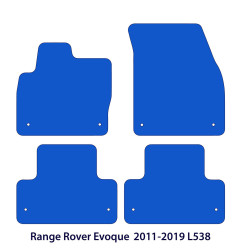 Dywaniki welurowe linia Exclusive do Range Rover Evoque - L538 - 2011-2019 - Czarne Exclusive