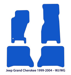 Dywaniki welurowe linia Exclusive do Jeep Grand Cherokee - WJ / WG - 1999-2004 - Czarne Exclusive
