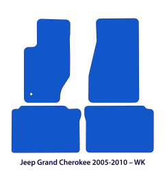 Dywaniki welurowe linia Exclusive do Jeep Grand Cherokee - WK - 2005-2010 - Czarne Exclusive