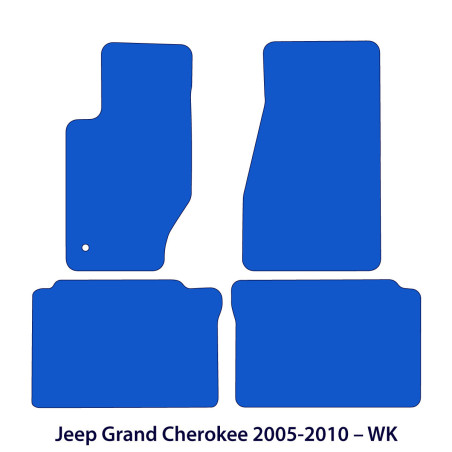 Dywaniki welurowe linia Exclusive do Jeep Grand Cherokee - WK - 2005-2010 - Czarne Exclusive