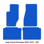 Dywaniki welurowe linia Exclusive do Jeep Grand Cherokee - WK - 2005-2010 - Czarne Exclusive