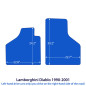 Dywaniki welurowe linia Exclusive do Lamborghini Diablo - 1990-2001 - Czarne Exclusive