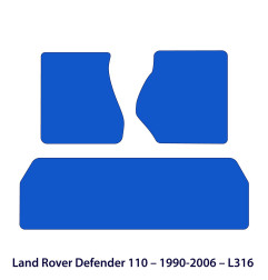 Dywaniki welurowe linia Exclusive do Land Rover Defender 110 - L316 - 1990-2006 - Czarne Exclusive
