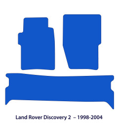 Dywaniki welurowe linia Exclusive do Land Rover Discovery 2 - 1998-2004 - Czarne Exclusive