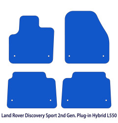 Dywaniki welurowe linia Exclusive do Land Rover Discovery Sport - 2. generacja Hybrid L550 - 2020-2023 - Czarne Exclusive