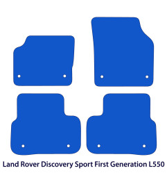 Dywaniki welurowe linia Exclusive do Land Rover Discovery Sport - L550 - 2014-2019 - Czarne Exclusive