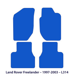 Dywaniki welurowe linia Exclusive do Land Rover Freelander - L314 - 1998-2003 - Czarne Exclusive