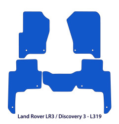 Dywaniki welurowe linia Exclusive do Land Rover LR3 / Discovery 3 - L319 - 2004-2009 - Czarne Exclusive