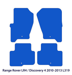 Dywaniki welurowe linia Exclusive do Land Rover LR4 / Discovery 4 - L319 - 2010-2013 - Czarne Exclusive