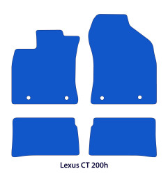 Dywaniki welurowe linia Exclusive do Lexus CT 200h - 2010-2022 - Czarne Exclusive