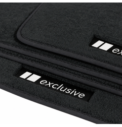 Dywaniki welurowe linia Exclusive do Ferrari 348 TB & 348 TS - 1988-1995 - Coupé & Targa - Czarne Exclusive