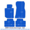 Dywaniki welurowe do BMW Serii 4 Gran Coupé 2021-2026 - G26 - 4 Logo