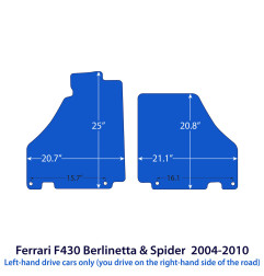 Dywaniki welurowe linia Exclusive do Ferrari F430 Berlinetta & Spider - 2005-2009 - Czarne Exclusive