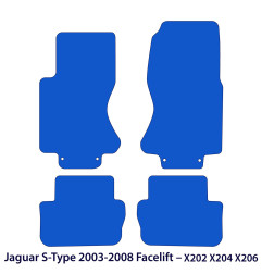 Dywaniki welurowe linia Exclusive do Jaguar S-Type - 2002-2008 - po liftingu X202 / X204 / X206 - Czarne Exclusive