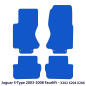 Dywaniki welurowe linia Exclusive do Jaguar S-Type - 2002-2008 - po liftingu X202 / X204 / X206 - Czarne Exclusive