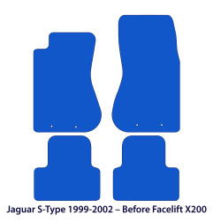 Dywaniki welurowe linia Exclusive do Jaguar S-Type - 1999-2002 - przed liftingiem - X200 - Czarne Exclusive