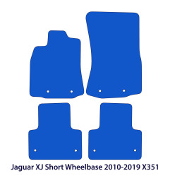 Dywaniki welurowe linia Exclusive do Jaguar XJ - krótki rozstaw osi 2009-2019 - X351 - Czarne Exclusive