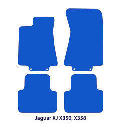 Dywaniki welurowe linia Exclusive do Jaguar XJ - 2003-2009 - X350 / X358 - Czarne Exclusive