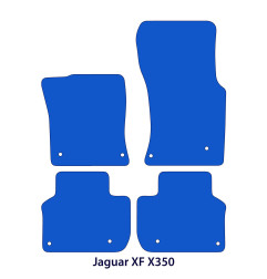 Dywaniki welurowe linia Exclusive do Jaguar XF - 2015-2024 - Sedan & Kombi - X350 - Czarne Exclusive