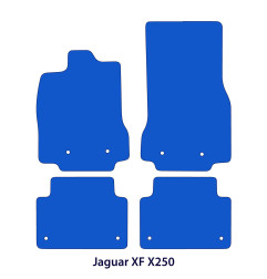Dywaniki welurowe linia Exclusive do Jaguar XF - 2008-2015 - Sedan & Kombi - X250 - Czarne Exclusive