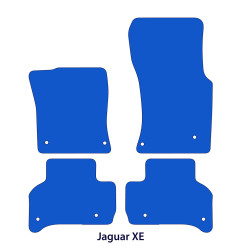 Dywaniki welurowe linia Exclusive do Jaguar XE - 2015-2024 - Czarne Exclusive