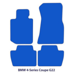 Dywaniki welurowe do BMW Serii 4 Coupe 2020-2026 - G22, G82 - Czarne