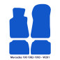 Dywaniki welurowe linia Exclusive do Mercedes 190 - 1982-1993 - W201 - Czarne Exclusive