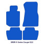Dywaniki welurowe linia Exclusive do BMW Serii 4 Coupé 2020-2026 - G22, G82 - 4 Logo