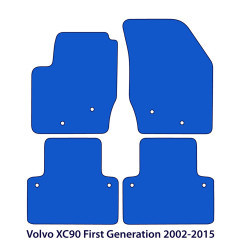 Dywaniki welurowe linia Exclusive do Volvo XC90 - 2002-2014 - I gen - Czarne Exclusive