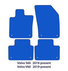 Dywaniki welurowe linia Exclusive do Volvo S60 & V60 - 2019-2026 - Czarne Exclusive