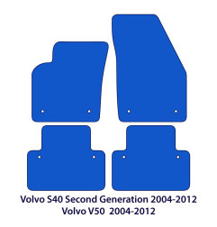 Dywaniki welurowe linia Exclusive do Volvo S40 & V50 - 2003-2012 - Czarne Exclusive