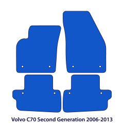 Dywaniki welurowe linia Exclusive do Volvo C70 - 2006-2013 - Czarne Exclusive