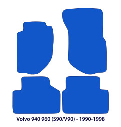Dywaniki welurowe linia Exclusive do Volvo 940 960 (S90/V90) - 1990-1998 - Czarne Exclusive