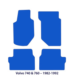 Dywaniki welurowe linia Exclusive do Volvo 740 760 - 1981-1992 - Czarne Exclusive