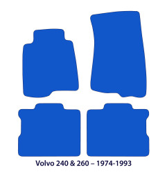 Dywaniki welurowe linia Exclusive do Volvo 240 260 - 1974-1993 - Czarne Exclusive