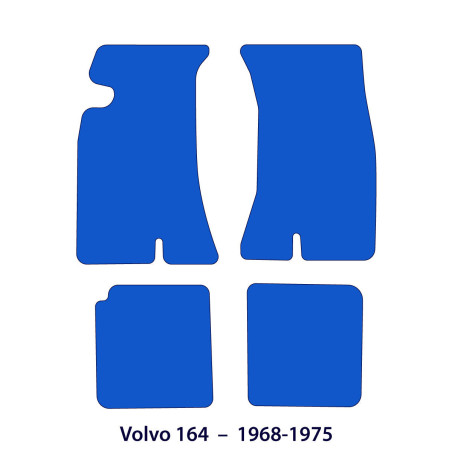 Dywaniki welurowe linia Exclusive do Volvo 164 - 1968-1975 - Amazon - Czarne Exclusive