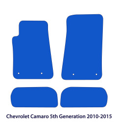 Dywaniki welurowe linia Exclusive do Chevrolet Camaro  V gen - 2009-2015 - Czarne Exclusive